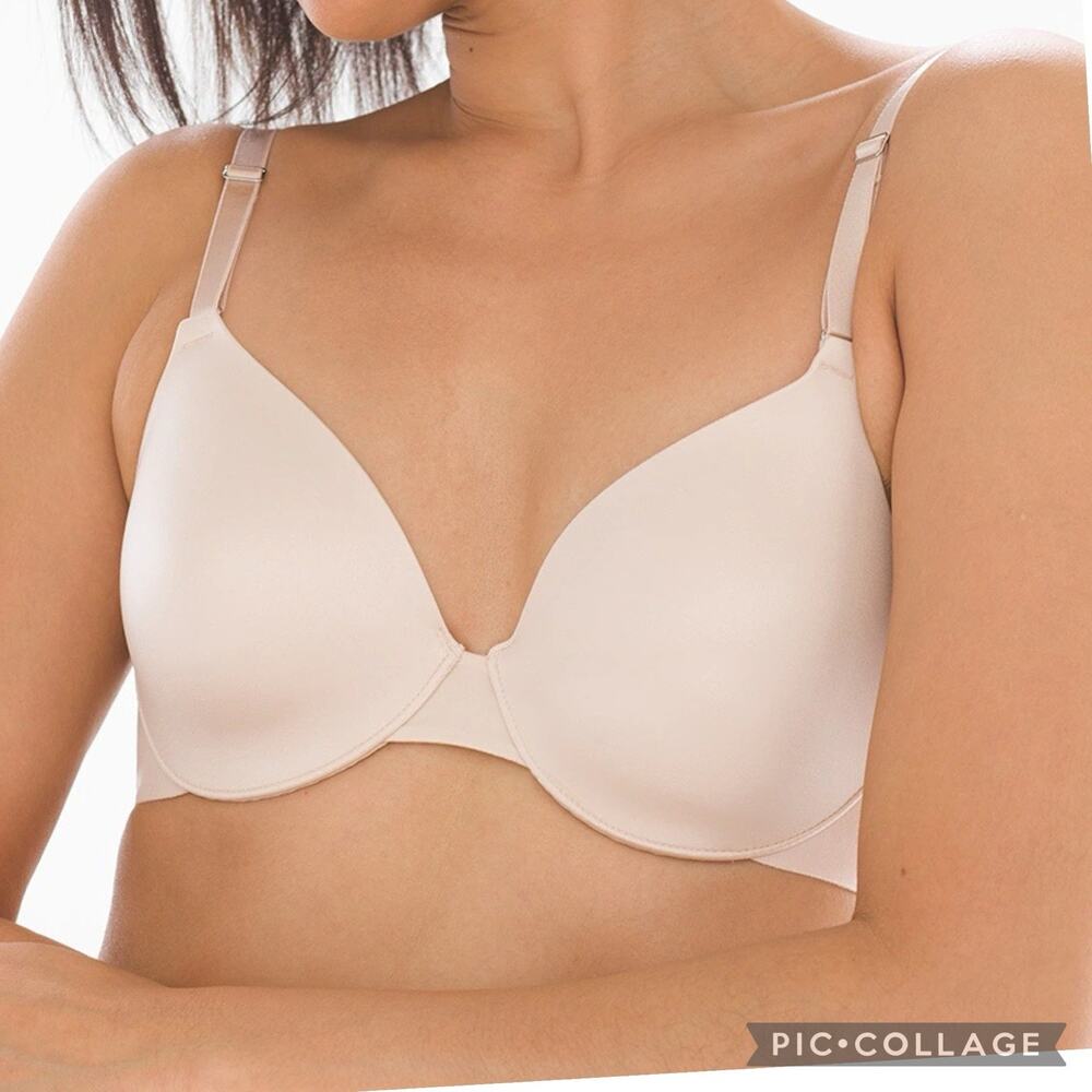 Soma Vanishing Back Full Coverage White Cream Underwire Bra Size 40D